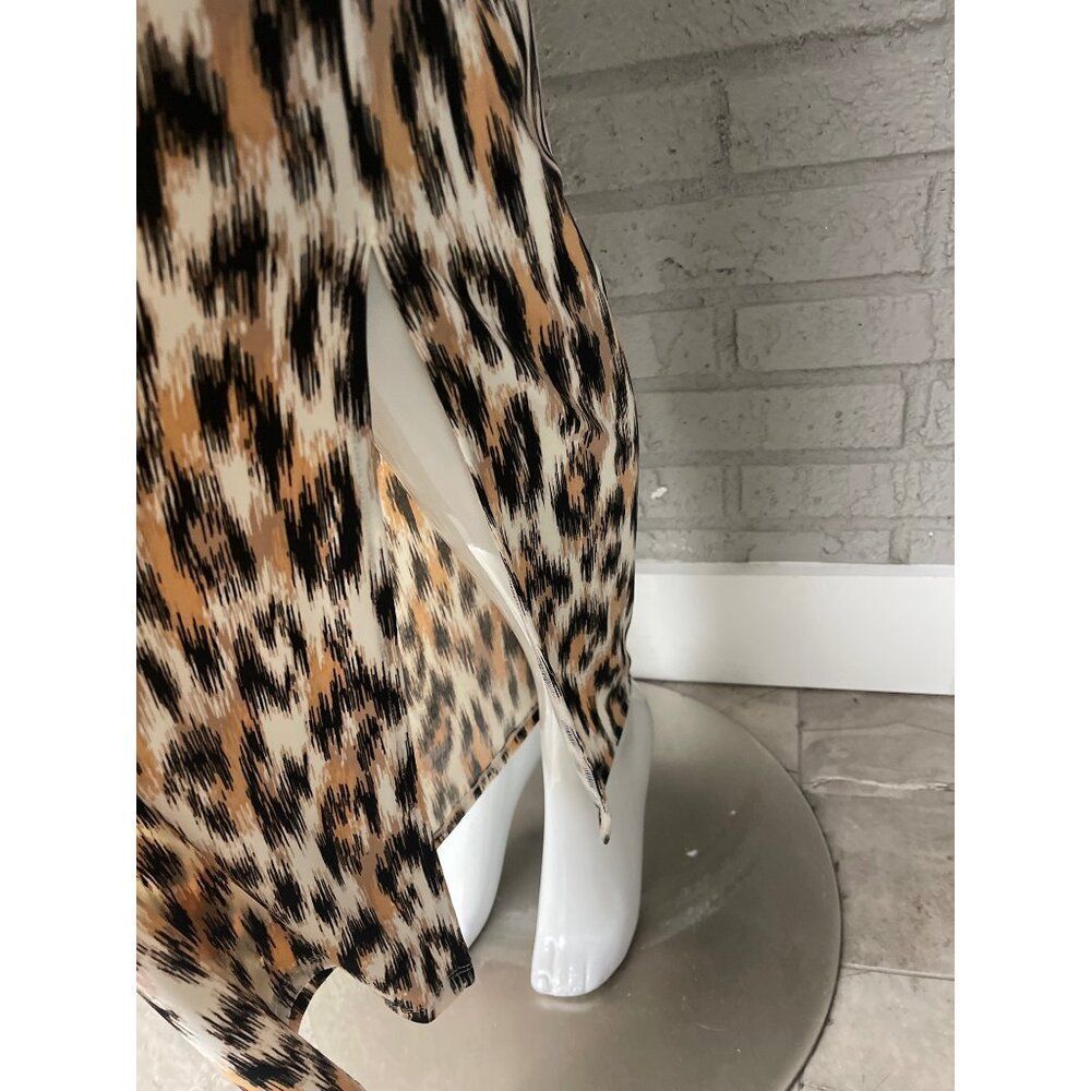 G by Giuliana Women's Animal Print Side Slit Pant & Top 2 Pcs Set Size LP NWT - Picture 10 of 12